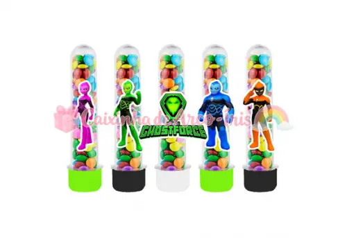 Tubetes com Apliques 3d: Ghostforce