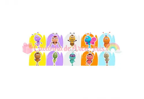 100 Forminhas / Toppers: Bichikids