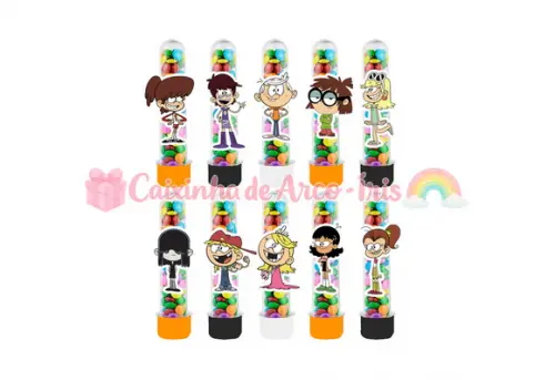 Tubetes com Apliques 3d: The Loud House