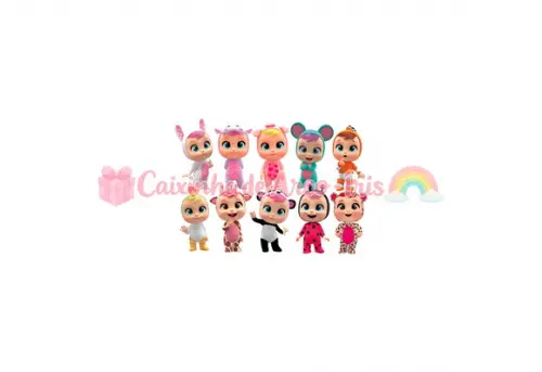 100 Mini Apliques 3,5cm: Cry Babies