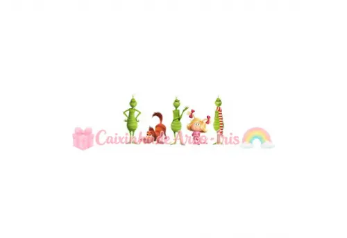 100 Mini Apliques 3,5cm: o Grinch
