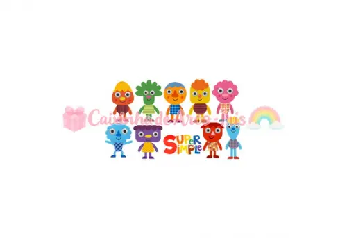 100 Mini Apliques 3,5cm: Super Simple Songs