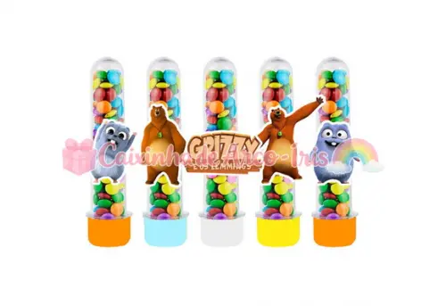 Apliques para Tubetes: Grizzy e os Lemmings
