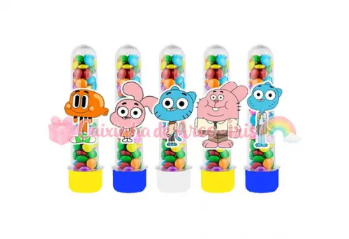 Apliques para Tubetes: o Incrível Mundo de Gumball