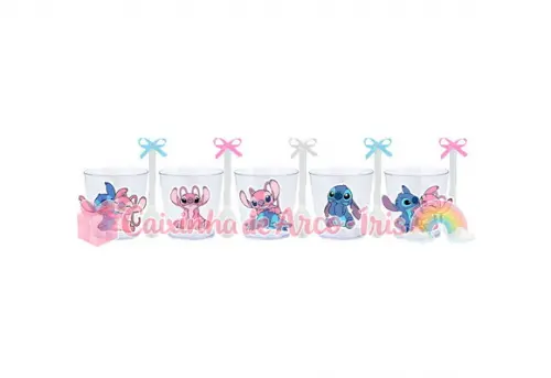 Copinhos com Colherzinhas: Stitch e Angel