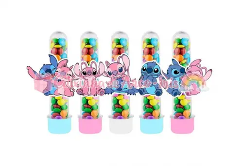 Apliques para Tubetes: Stitch e Angel