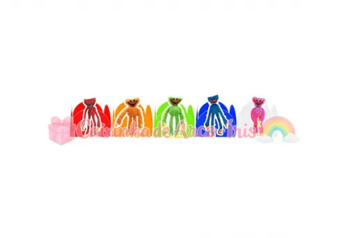 100 Forminhas / Toppers: Huggy Wuggy