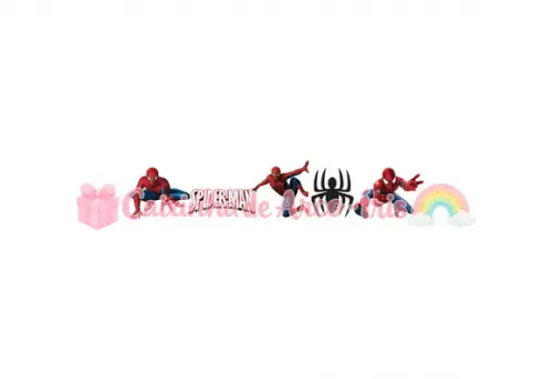 100 Mini Apliques 3,5cm: Homem-aranha