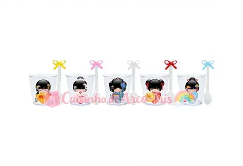 Copinhos com Colherzinhas: Kokeshi
