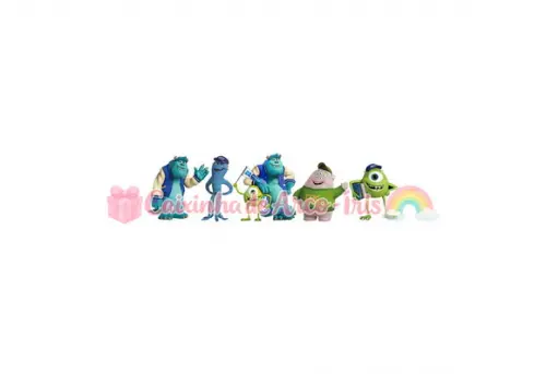 100 Mini Apliques 3,5cm: Universidade Monstros