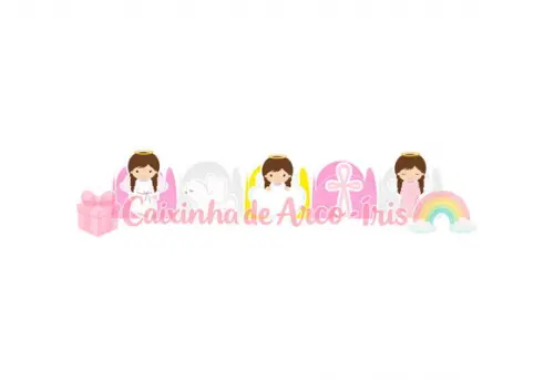 100 Forminhas / Toppers: Batizado Menina