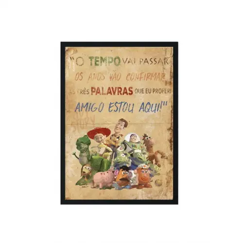 Quadro com Moldura - Toy Story