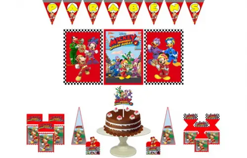Kit Festa - Mickey Aventuras Sobre Rodas