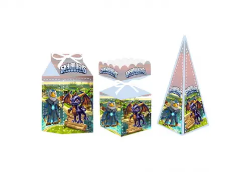 Caixa Milk / Meia Bala / Pirâmide - Skylanders