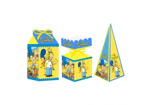 Caixa Milk / Meia Bala / Pirâmide - Simpsons