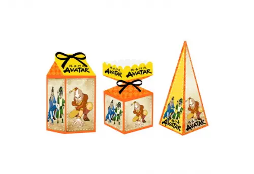 Caixa Milk / Meia Bala / Pirâmide - Avatar a Lenda de Aang