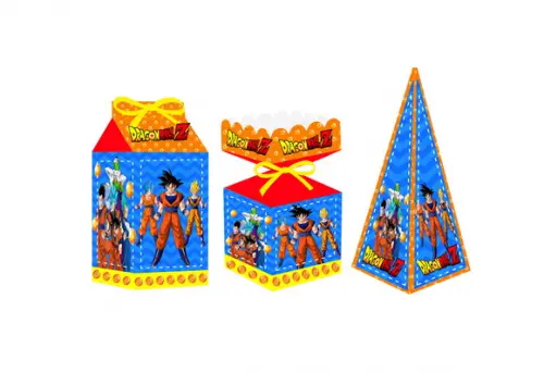 Caixa Milk / Meia Bala / Pirâmide - Dragon Ball Z