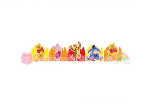 100 Forminhas / Toppers: Ursinho Pooh