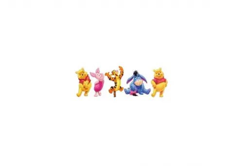 100 Mini Apliques 3,5cm: Ursinho Pooh