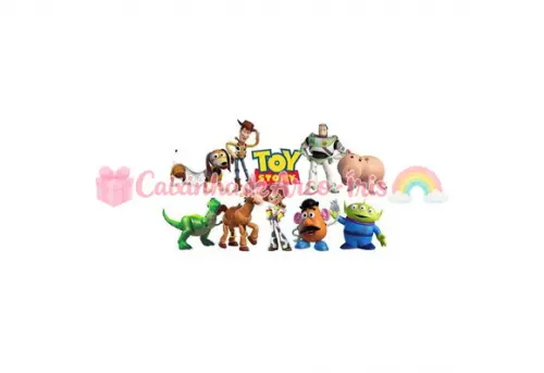 100 Mini Apliques 3,5cm: Toy Story