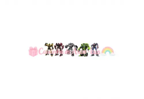 100 Mini Apliques 3,5cm: Transformers