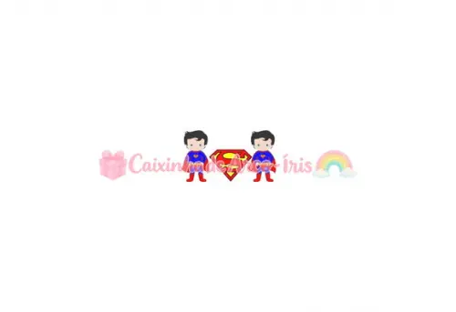 100 Mini Apliques 3,5cm: Superman Super Homem