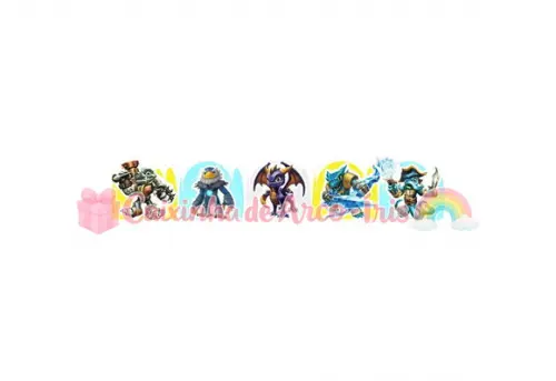 100 Forminhas / Toppers: Skylanders