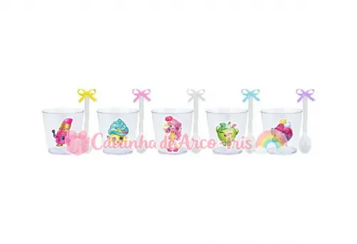 Copinhos com Colherzinhas: Shopkins