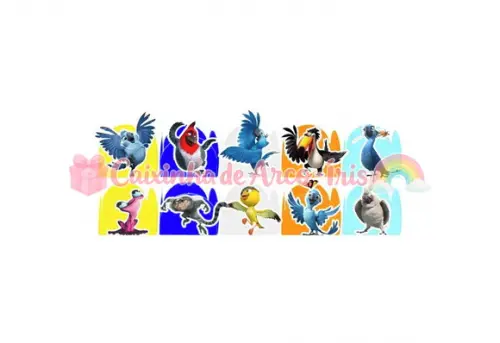 100 Forminhas / Toppers: Rio
