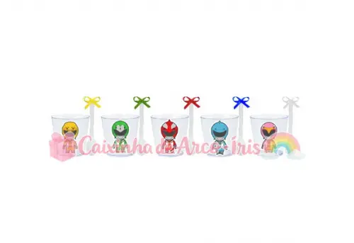 Copinhos com Colherzinhas: Power Rangers