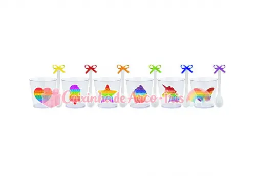 Copinhos com Colherzinhas: Pop It Fidget Toy
