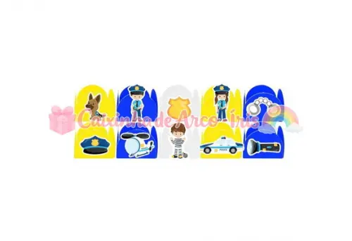 100 Forminhas / Toppers: Policial