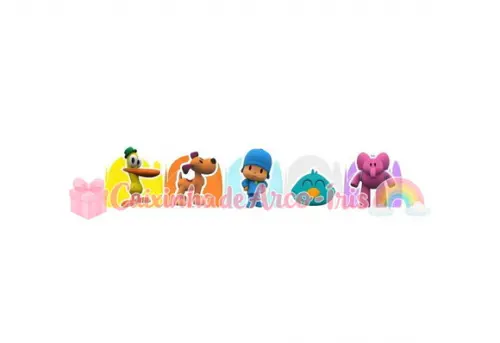 100 Forminhas / Toppers: Pocoyo