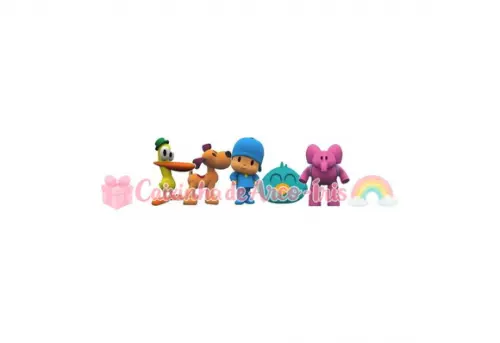 100 Mini Apliques 3,5cm: Pocoyo