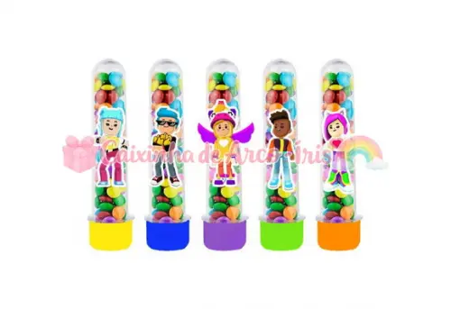 Tubetes com Apliques 3d: Pk Xd
