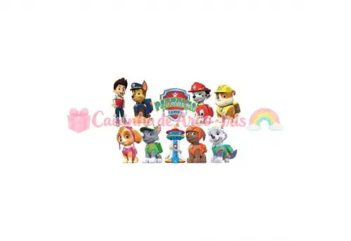 100 Mini Apliques 3,5cm: Patrulha Canina