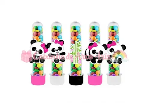 Apliques para Tubetes: Panda Menina