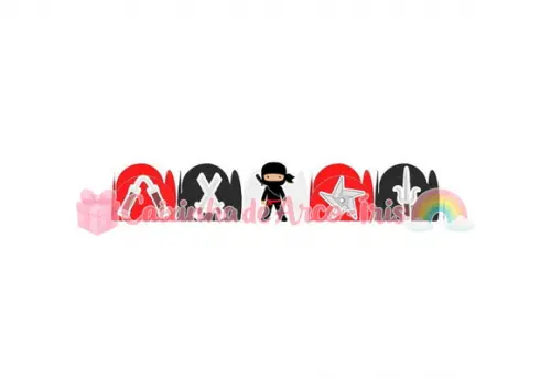 100 Forminhas / Toppers: Ninja