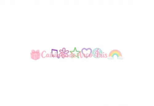 100 Mini Apliques 3,5cm: Neon