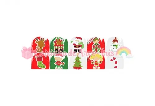 100 Forminhas / Toppers: Natal Papai Noel