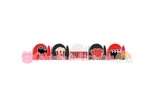 100 Forminhas / Toppers: Netflix