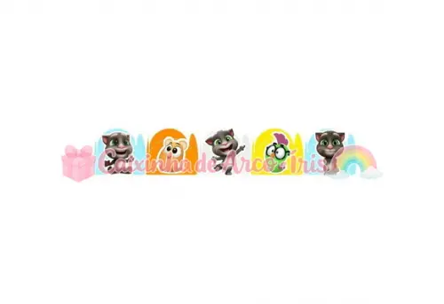100 Forminhas / Toppers: My Talking Tom 2