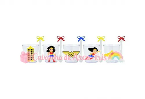 Copinhos com Colherzinhas: Mulher Maravilha Cute