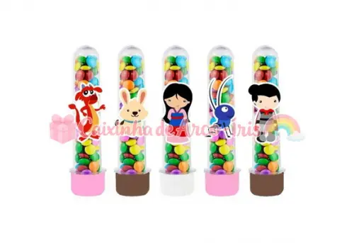 Tubetes com Apliques 3d: Mulan Cute