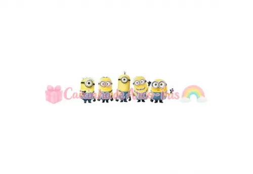 100 Mini Apliques 3,5cm: Minions