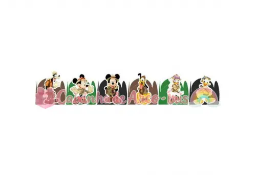 100 Forminhas / Toppers: Mickey Safari