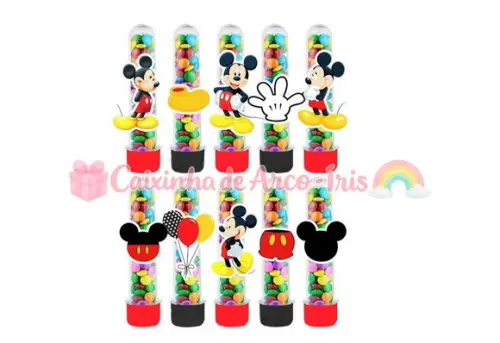 Tubetes com Apliques 3d: Mickey Mouse