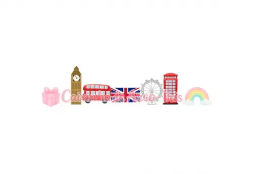 100 Mini Apliques 3,5cm: Londres London