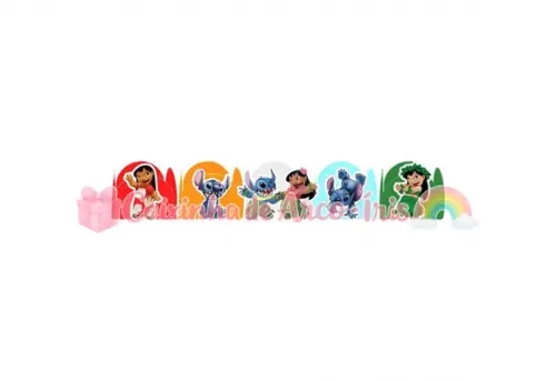 100 Forminhas / Toppers: Lilo e Stitch