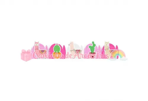 100 Forminhas / Toppers: Lhama